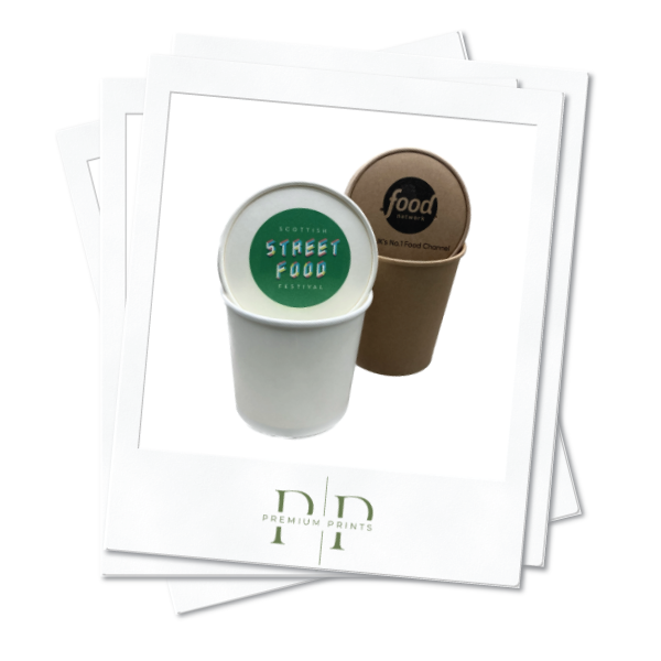 Polaroids of food containers