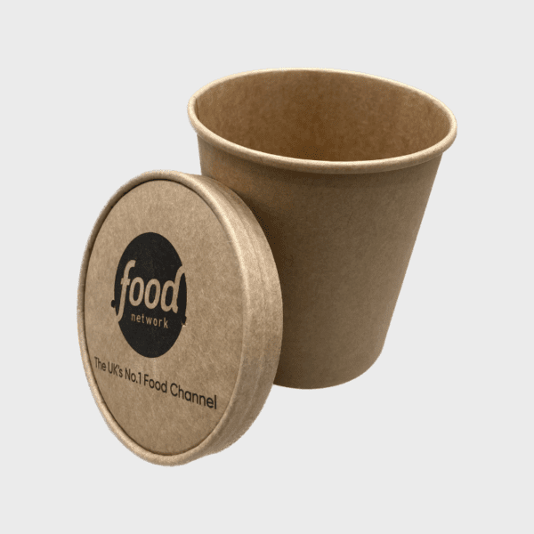 Kraft food container printed CMYK