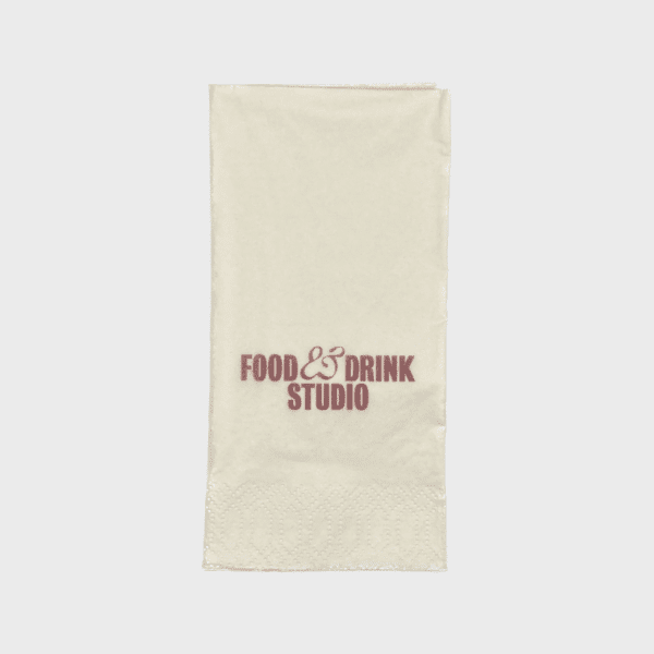 8fold 3ply napkin printed 1 colour