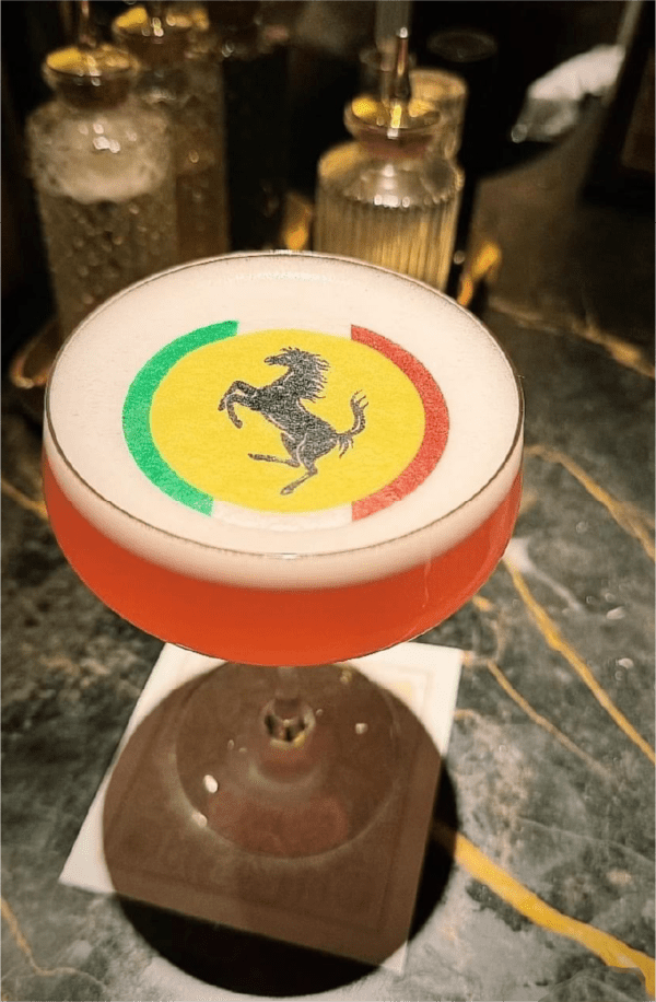 Ferrari cocktail topper