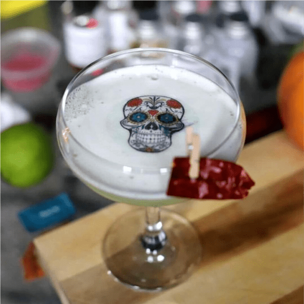 Skull cocktail topper